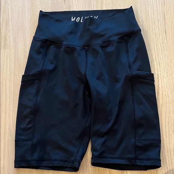 Wolven Pants - Wolven Women's Black Bike Shorts